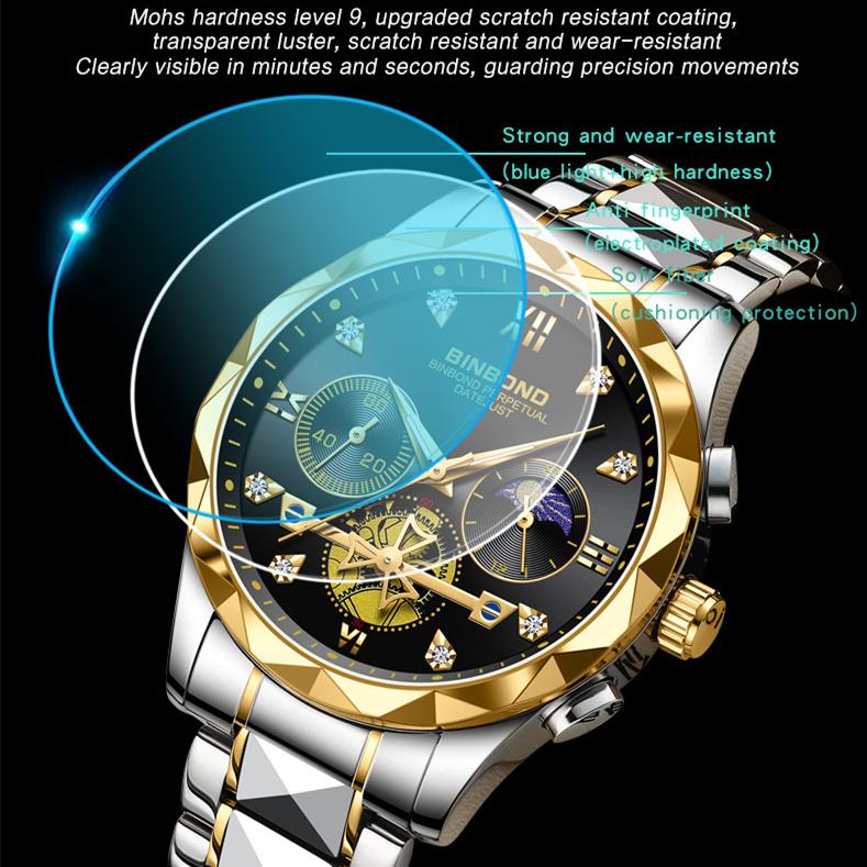 New TOP Brand Luxury Men's Watch With Box B1236 Men's Quartz Watches