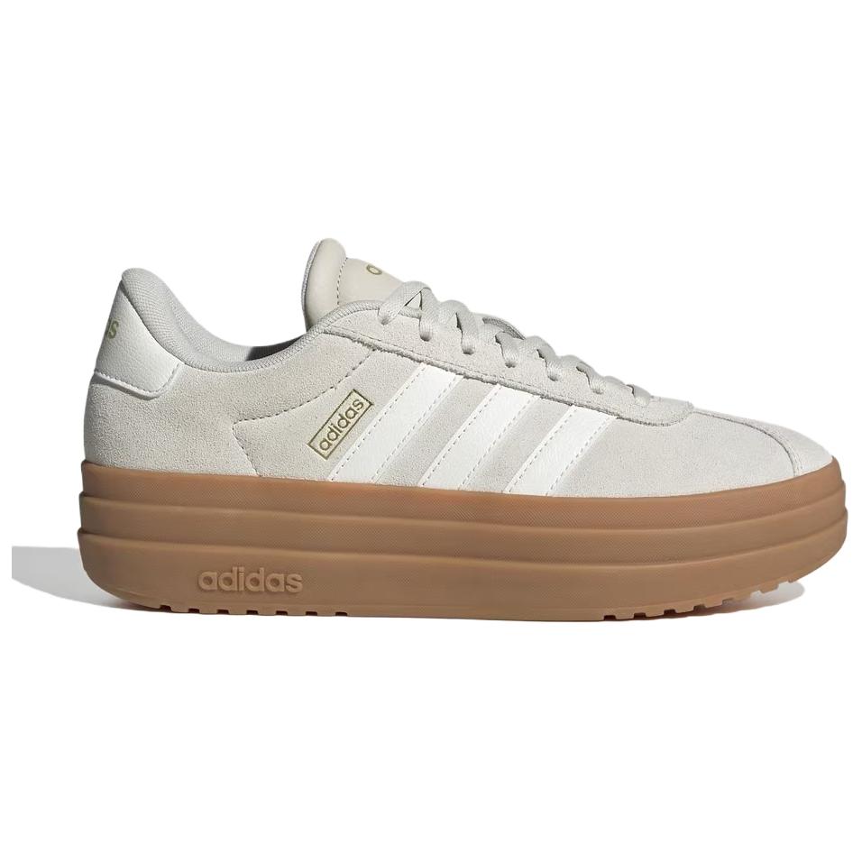 Adidas VL Court Bold Алюминиевый сердечник Белые с резиновой подошвой Женские кроссовки JQ5633