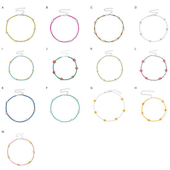 Женское ожерелье, красочные бисерные цветочные украшения, гальванические бусины, цепочка на ключицу, подарок на день рождения