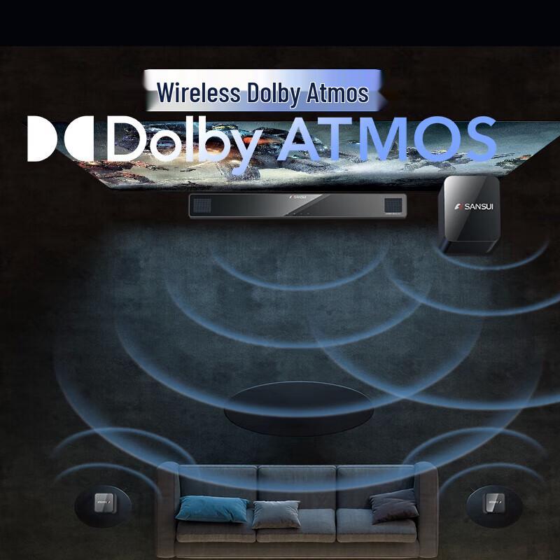 SANSUI DV-95E 5.1.2 Dolby Atmos Soundbar Home KTV System