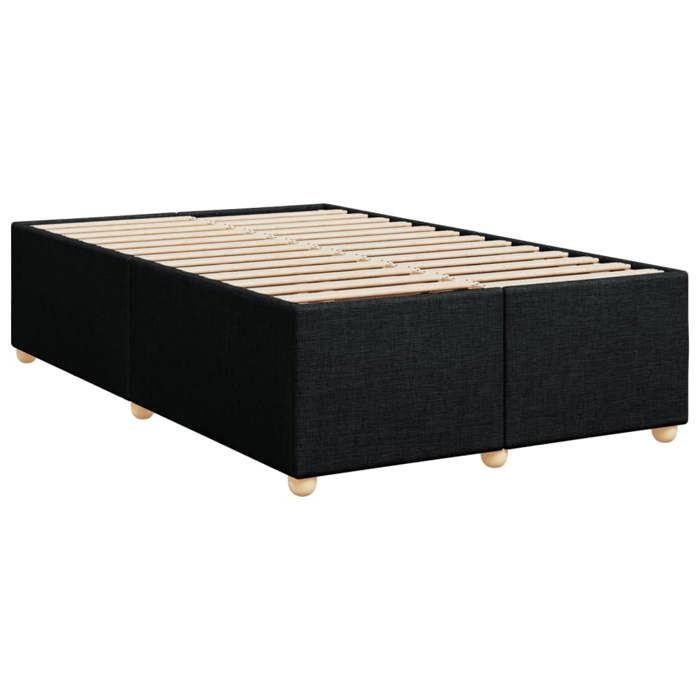 VidaXL Cadre de lit sans matelas noir 120x190 cm tissu 3284717