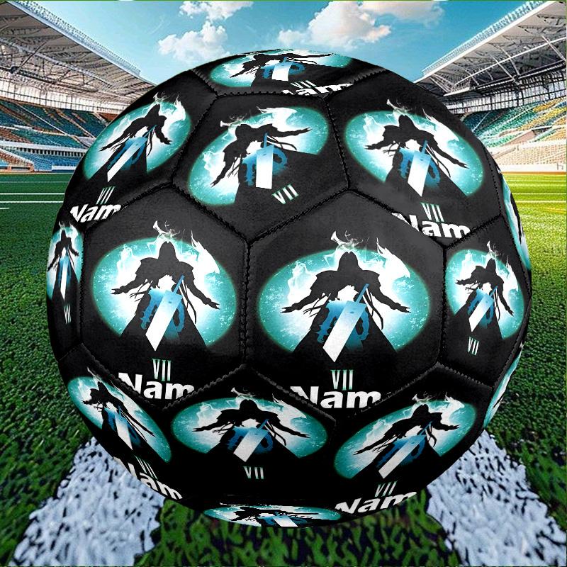 Custom Name Personalized Final Fantasy Print Size 5 Soccer Ball Training & Match Football, for Team, Kicking, Gift for Football
