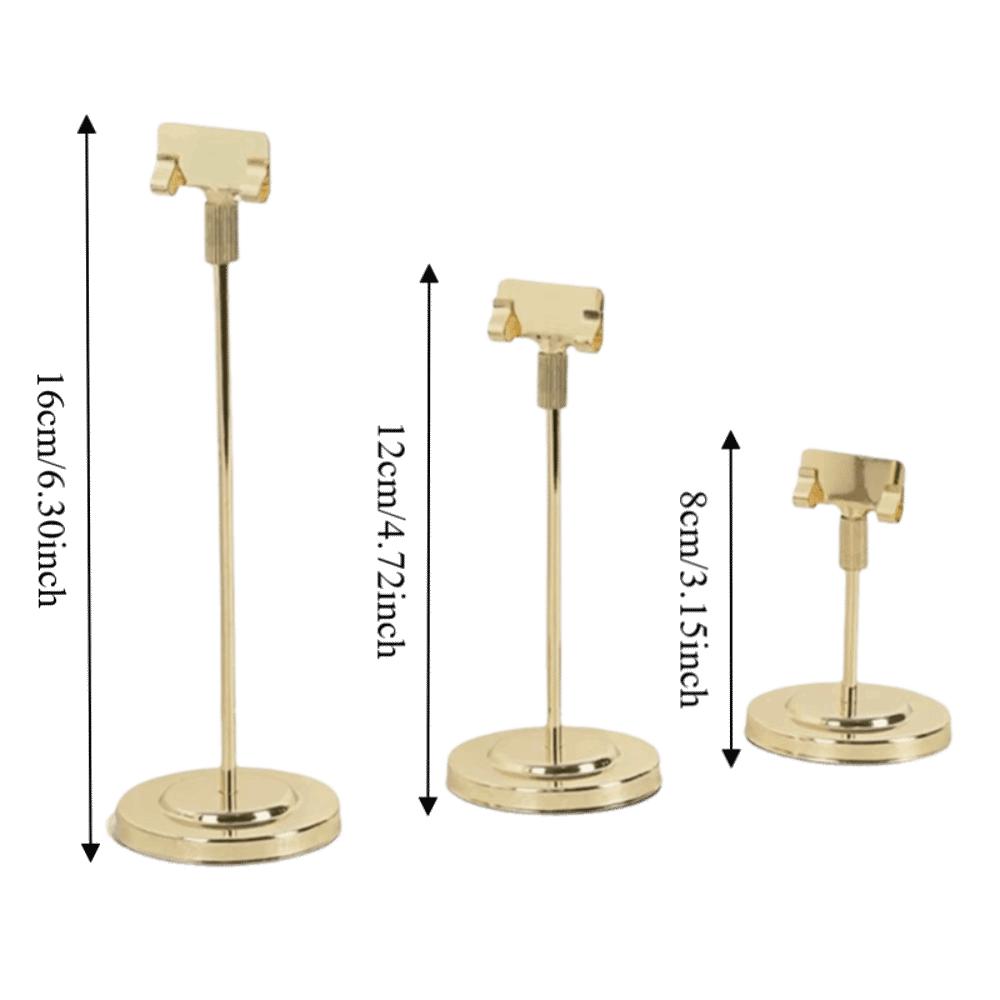 Vertical Memo Clip Holder Stable Base Place Card Holder Convenient Table Number Stand Table