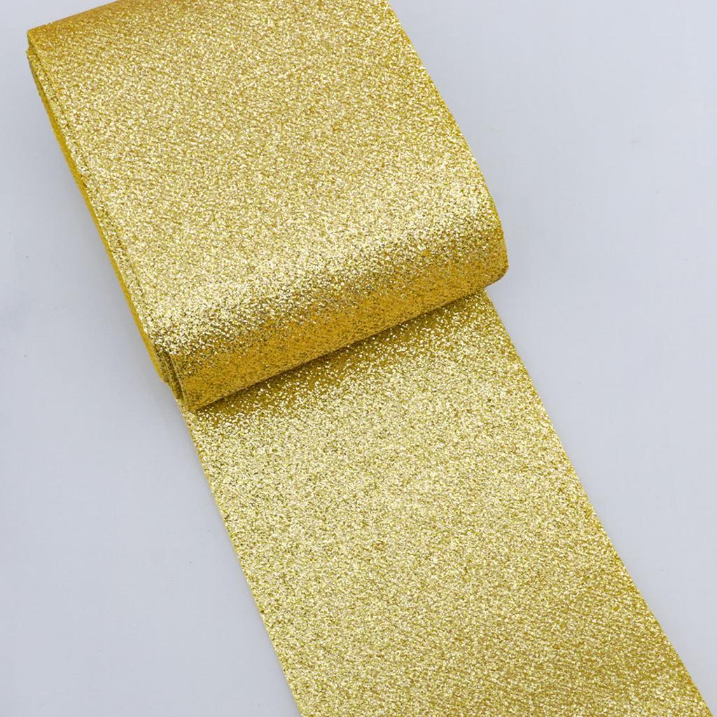 Декоративные украшения своими руками, романтичные и уютные, 10 см, глянцевые блестки, золотые луковые гранулы, автомобильные рождественские украшения, венок, елка, галстук, цветная луковая лента