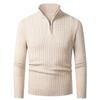 Men'S New Stand-Up Collar Pullover Men'S Knitted Sweater Fashion Casual Bottoming Shirt