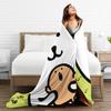 Joke Bear Flannel Blanket Winter  Warm Soft Throw Blanket for Girls Boys Couch Chair Street Trend Bedspread Sofa Bed Cover