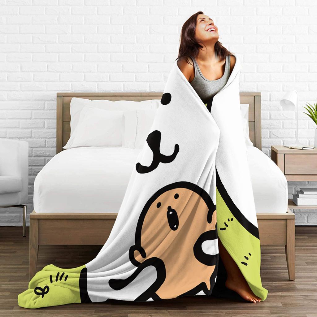Joke Bear Flannel Blanket Winter Warm Soft Throw Blanket for Girls Boys Couch Chair Street Trend Bedspread Sofa Bed Cover