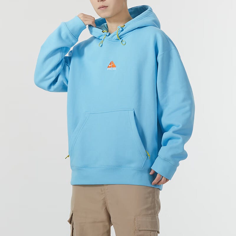 Nike Толстовки ACG Мужские Синие С Капюшоном Утепленные Обычные DH3088-407