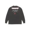 Logo Print Crew Neck Sweatshirt Men Tops Black DD0966-010