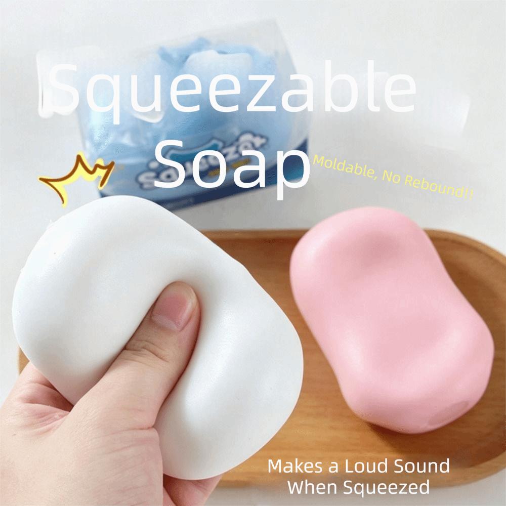 Filled Soft Soap Ball Squishy Handmade Crunchy Fidget Toy Creative Building Block Squishy Studen