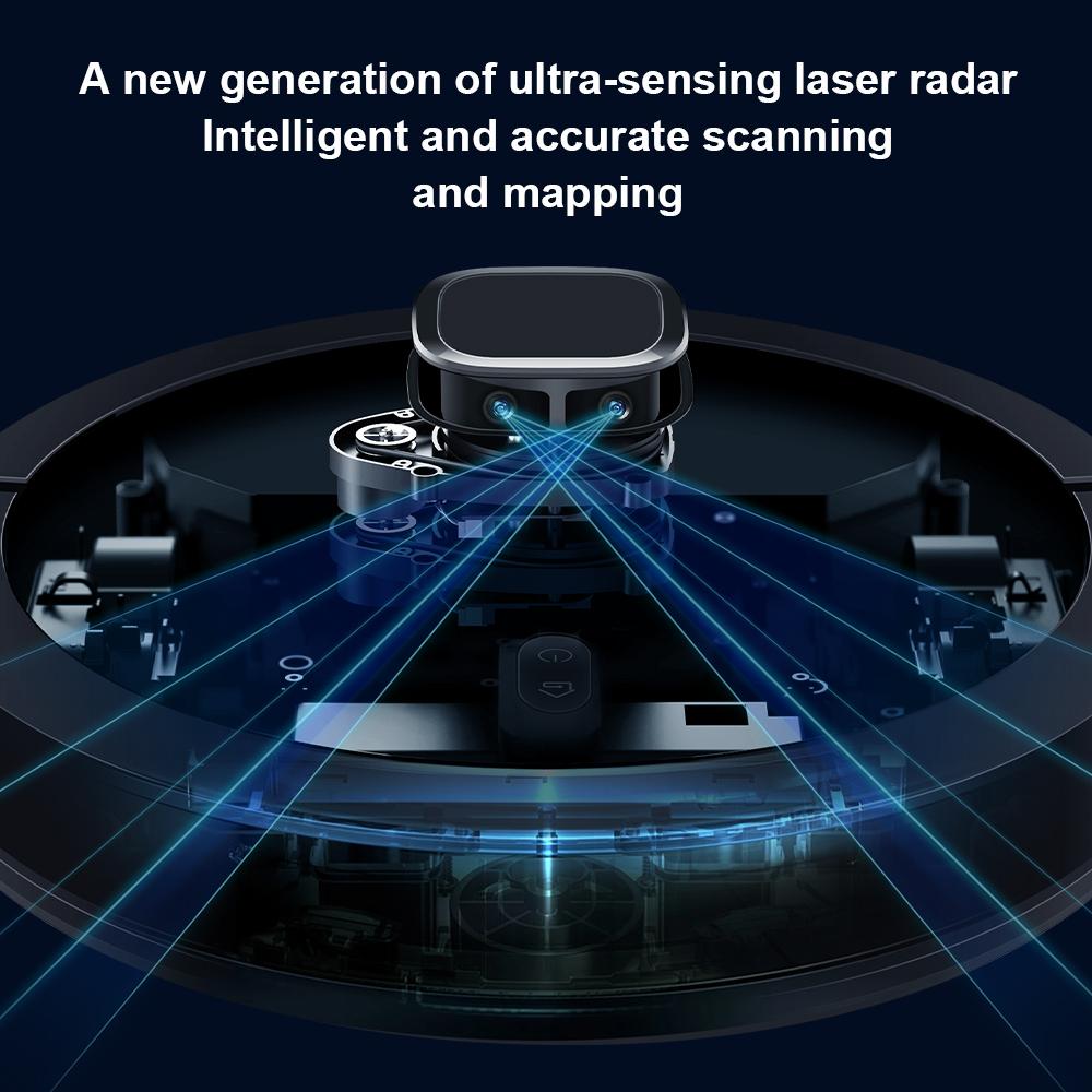 LIECTROUX G7 LDS Робот-пылесос и швабра, самоочищение, лазерный лидар, навигация, карта нескольких этажей, 6,5 кПа, усиление ковра, пробег 180 минут