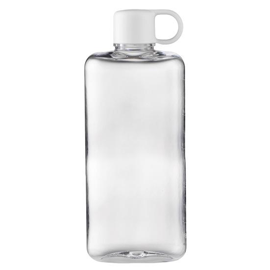 Water Cup 360/500ml Flat Water Bottle BPA Free Portable Pocket Size Water Container Transparent Drinkware