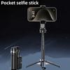 Портативный ручной мини телескопический монопод для селфи, удлинительная штанга, штатив для селфи, прямая трансляция