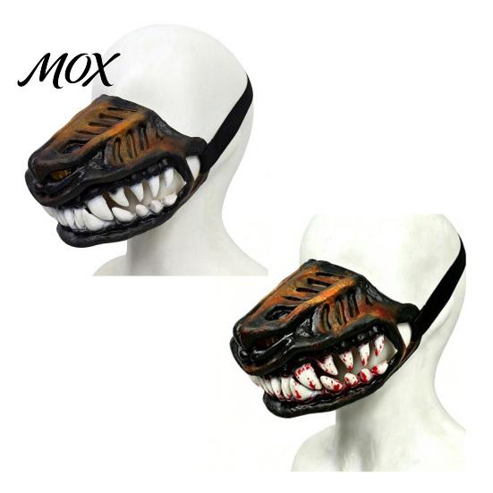 Funny Animal Headpiece Hell Hound Muzzle for Dogs, Scary Natural Latex Beast Costume Mask Seasonal Pet with Adjustable Straps, Halloween Party Cosplay