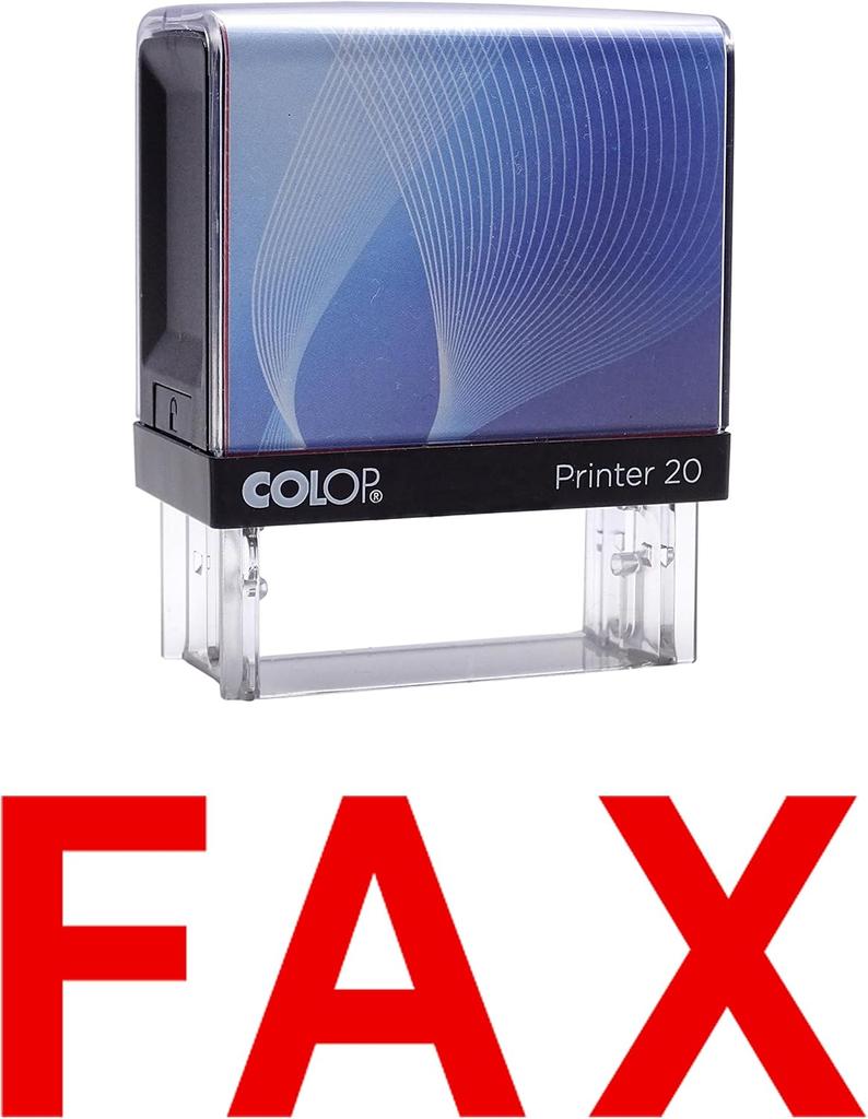 FAX Самоклеящаяся резиновая печать на заказ Colop Office Stationery P20 Mini Stamper