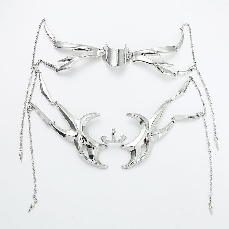 Регулируемое ожерелье-маска в панк-стиле для вечеринок. Уникальные и преувеличенные европейские и американские аксессуары для лица.