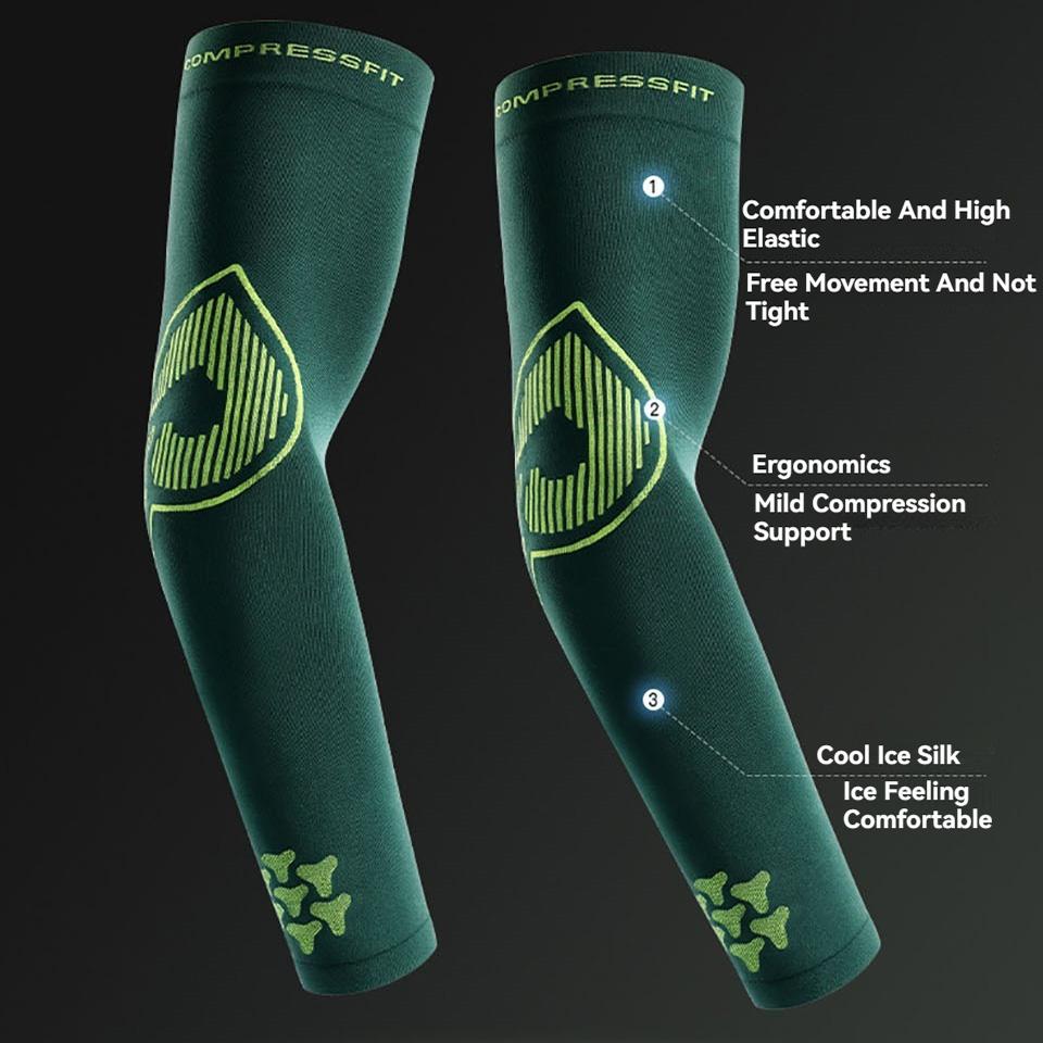 Спортивный рукав Loogdeel Ice Silk для велоспорта, бега, рыбалки, защиты от солнца, для мужчин и женщин, с охлаждающим эффектом, дышащий.