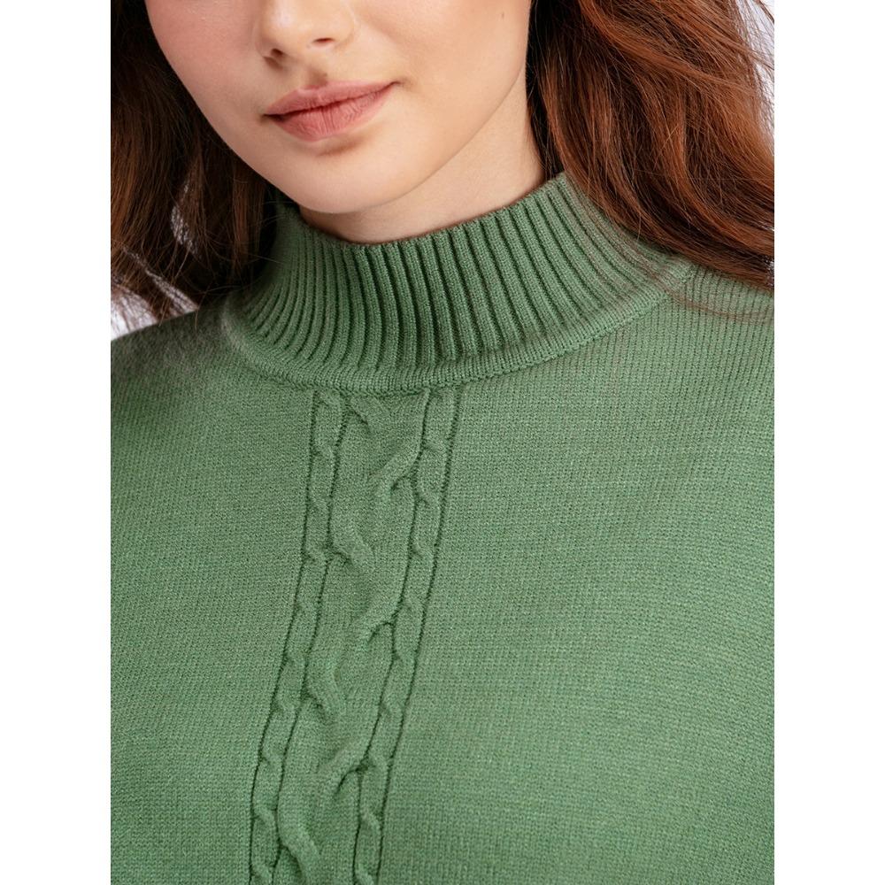 GMXIA Women's Autumn and Winter Semi-high Neck Twisted Knit Set, Casual Sweater, Pullover, Two-piece Set