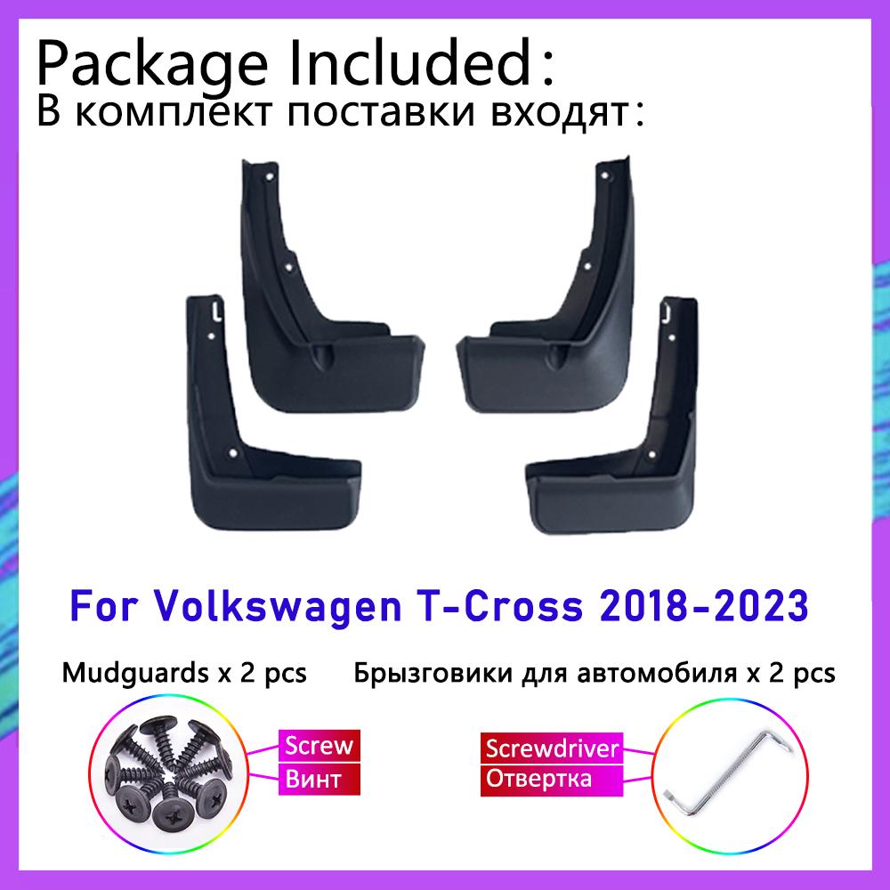 Автомобильные брызговики для Volkswagen VW T-Cross 2023 2022 2018, передние и задние колеса, брызговики, брызговики, крыло