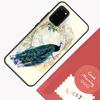 Bird Peacock Feather Case For Samsung Galaxy S22 S21 S23 Ultra Note 20 S8 S9 S10 Note 10 Plus S20 FE Back Cover