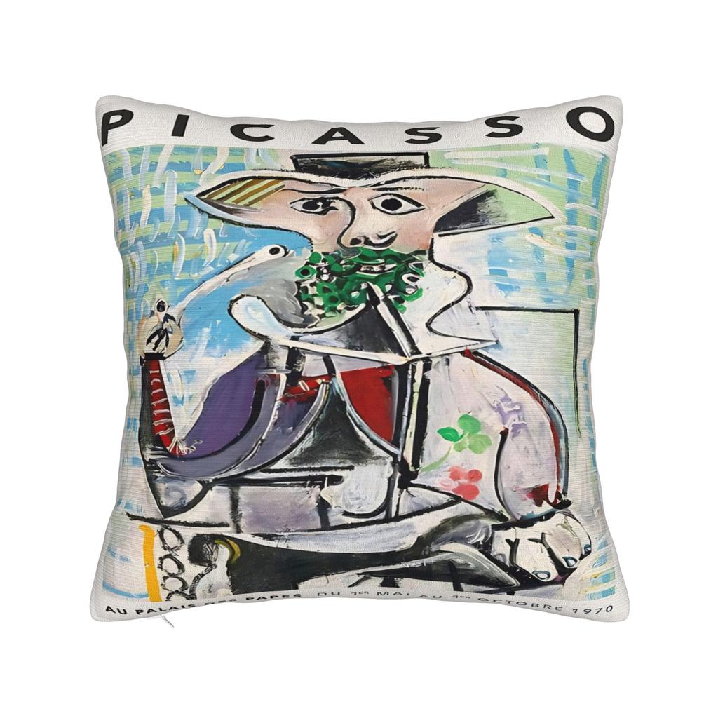 Pablo Picasso Art Pillow Cover Spanish Artist Vintage Pillow Case For Sofa Couch Bed Living Room Soft Pillowcases Gift