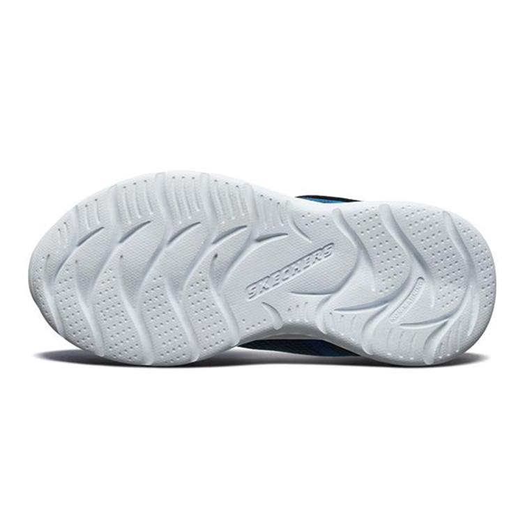 Skechers Slip Resistant Cushioning Abrasion Resistant Low top Kids Lifestyle Shoes Blue Black Teenagers 97546L-BLBK