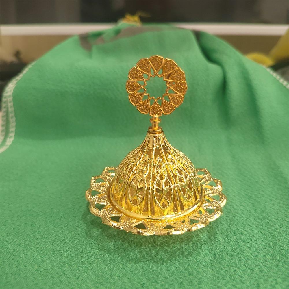 Gold Mini Censer Holder Zinc Zinc Alloy Aromatherapy Burner Creative Metal Incense Burner  Middle East