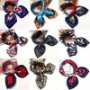 Kerchief Women Printing Scarf Waiter Flight Faux Silk Vintage Wrap Hotel Hot Square Business Imitate Retro Handkerchief
