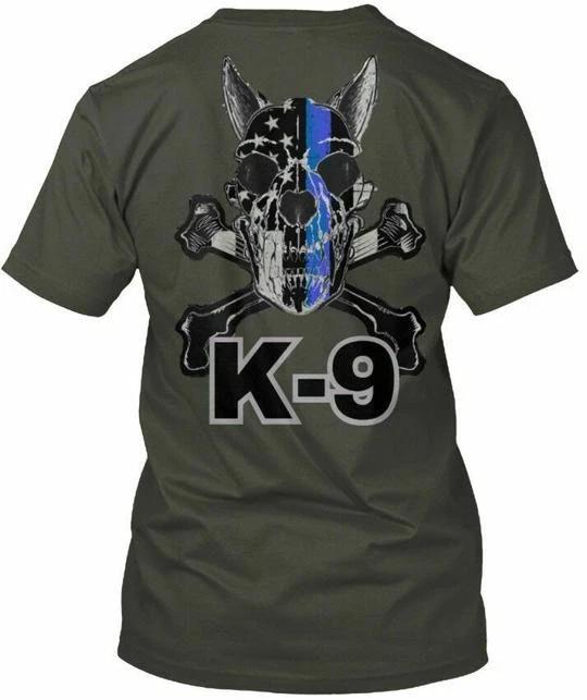 handler K-9 Лео - Футболка K 9 Сделано в США Размеры от S до 5XL