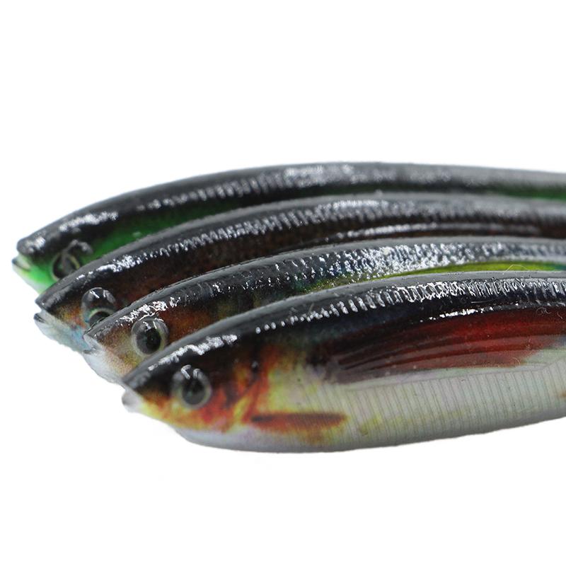 Selco China 8Pcs/Bag Soft Bionic Bait All Water Fishing Soft Pvc Lure Saltwater Fishing Fork Tail Lure