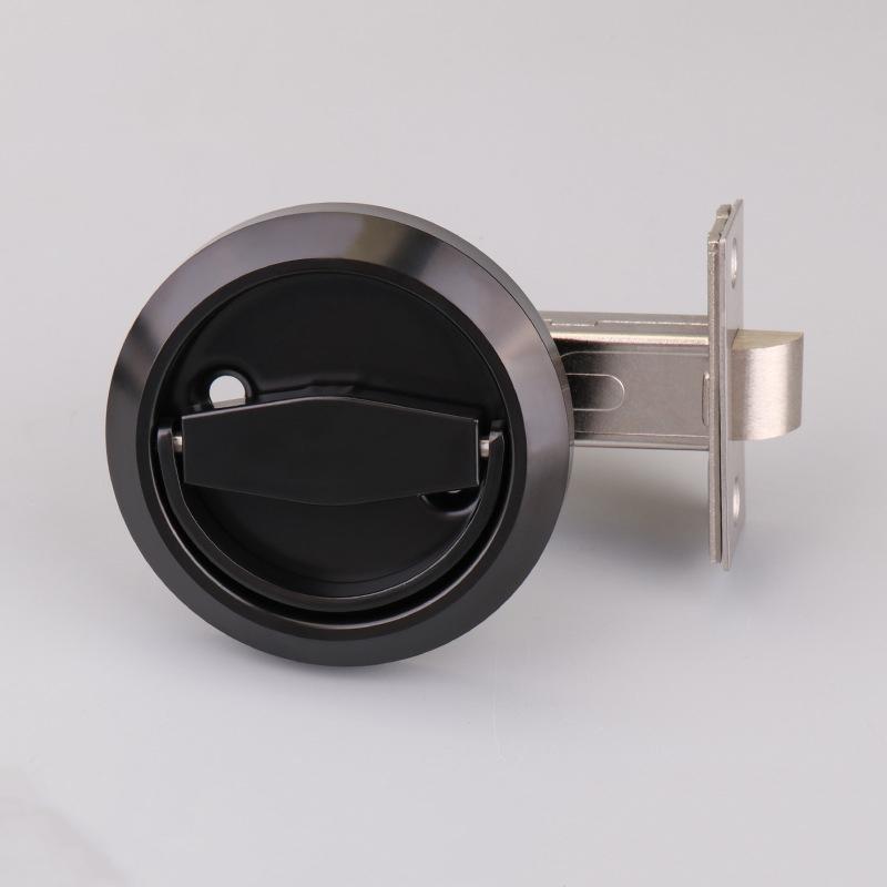 KK&FING Invisible door concealed lock single-sided double-sided pull ring concealed lock bedroom living room lock door lock