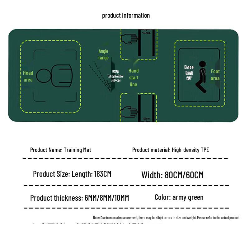 Тренировочный коврик Xinkai New Outline для мышц живота и кора