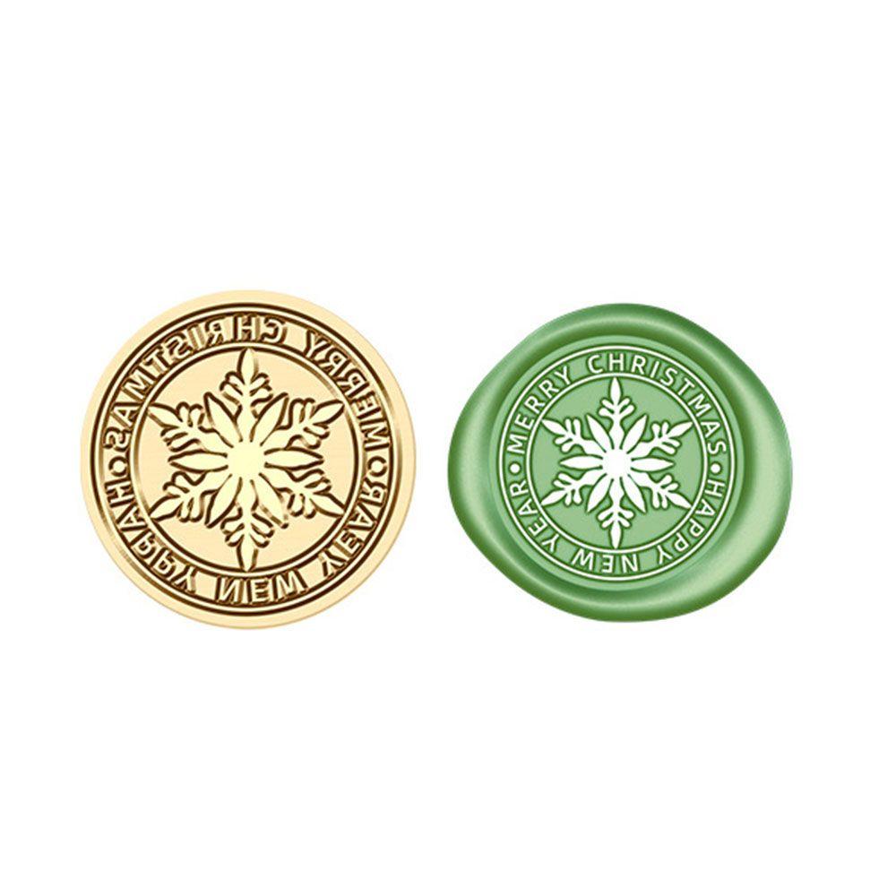 Фестиваль снежинок Ретро Винтаж Рождественская серия Медная латунная печать сургучной печатью