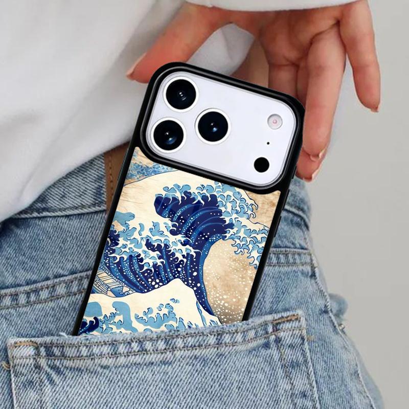 Японский стиль Укиё-э Чехол для телефона Art для iPhone 17ProMax 12 13 14 15 16e 17 Pro Max Plus Air Cover