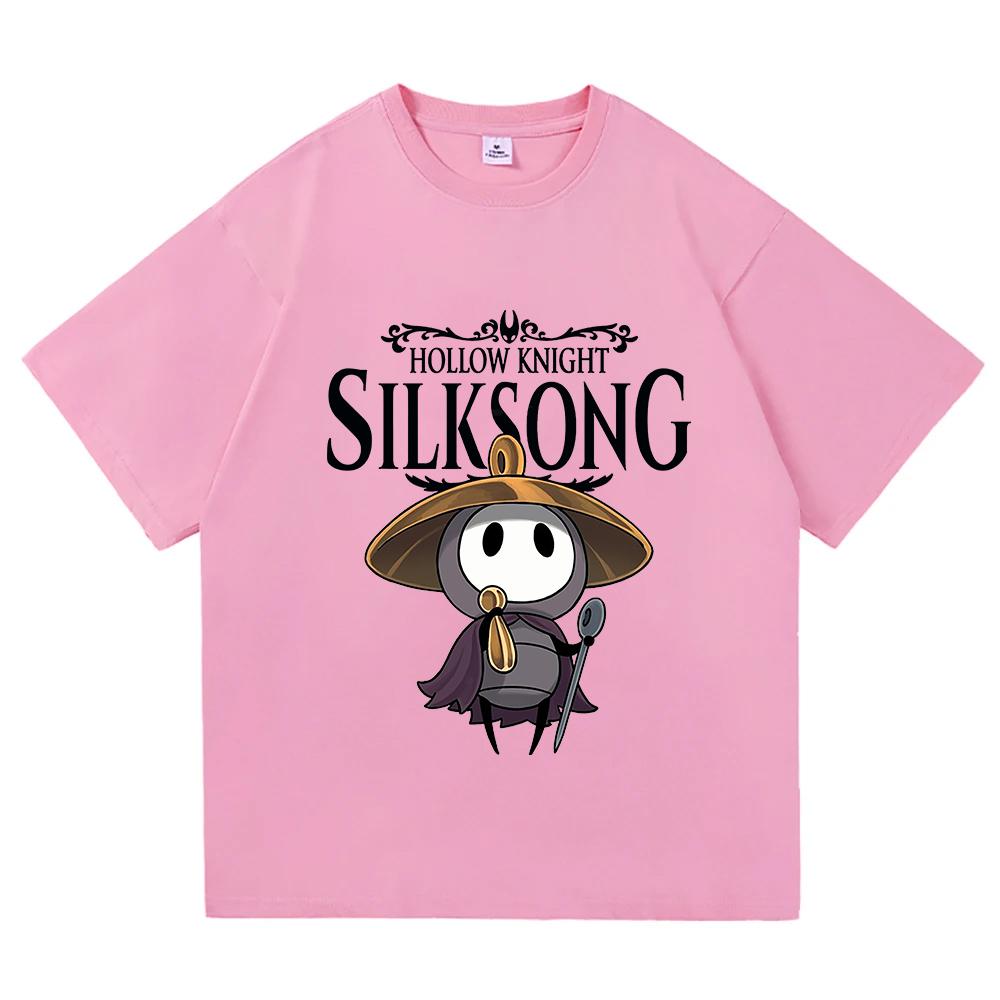 Sherma Song Tshirts Hollow Knight Silksong Funny Game Quote Tees Harajuku Cartoon Print T Shirts Unisex Cotton Casual Clothes