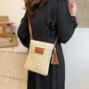 Straw Weaving Large Capacity Simple New Shoulder Bags Versatile Zipper Trendy Solid Color Women's Crossbody Bags CLE