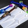 Sword Knife Earrings Epoxy Resin Mold Keychain Pendant Silicone Mould DIY Crafts Jewelry Neckalce Casting Tool