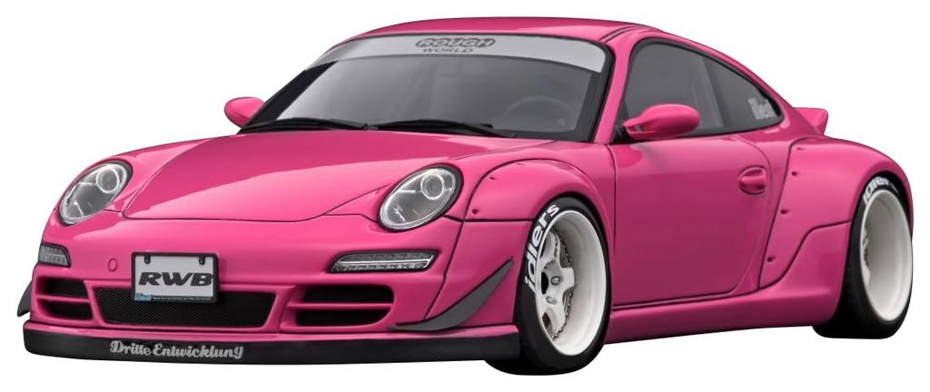 Модель зажигания RWB 997 Розовый готовый продукт 1/18