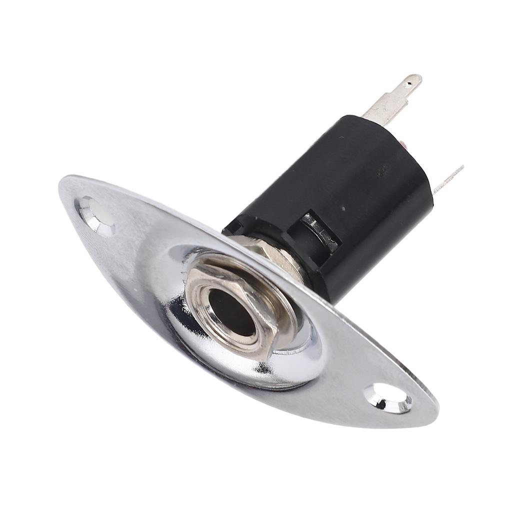 6,35 мм пластина для электрогитары, металлическая овальная пластина для шумоподавления, выходная пластина для гитарного гнезда