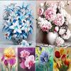 Полный мозаичный узор 5D Diy Diamond Art Вышивка Домашнее украшение Цветочная алмазная живопись Вышивка крестом Подарок на Новый год