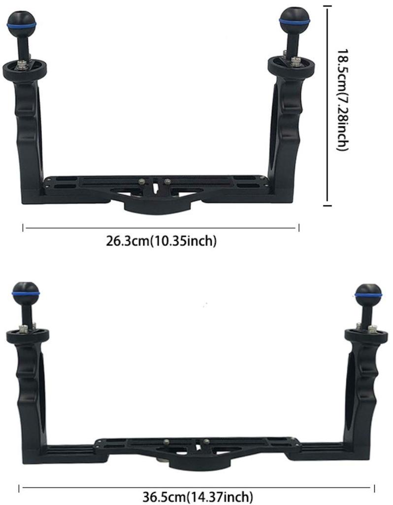 Yamart Подводная камера Крепежная система для корпуса, держатель, базовый комплект, совместимый с дайвингом, производители, черный (GoPro, Олимпус, Кэнон, Никон, Сони)