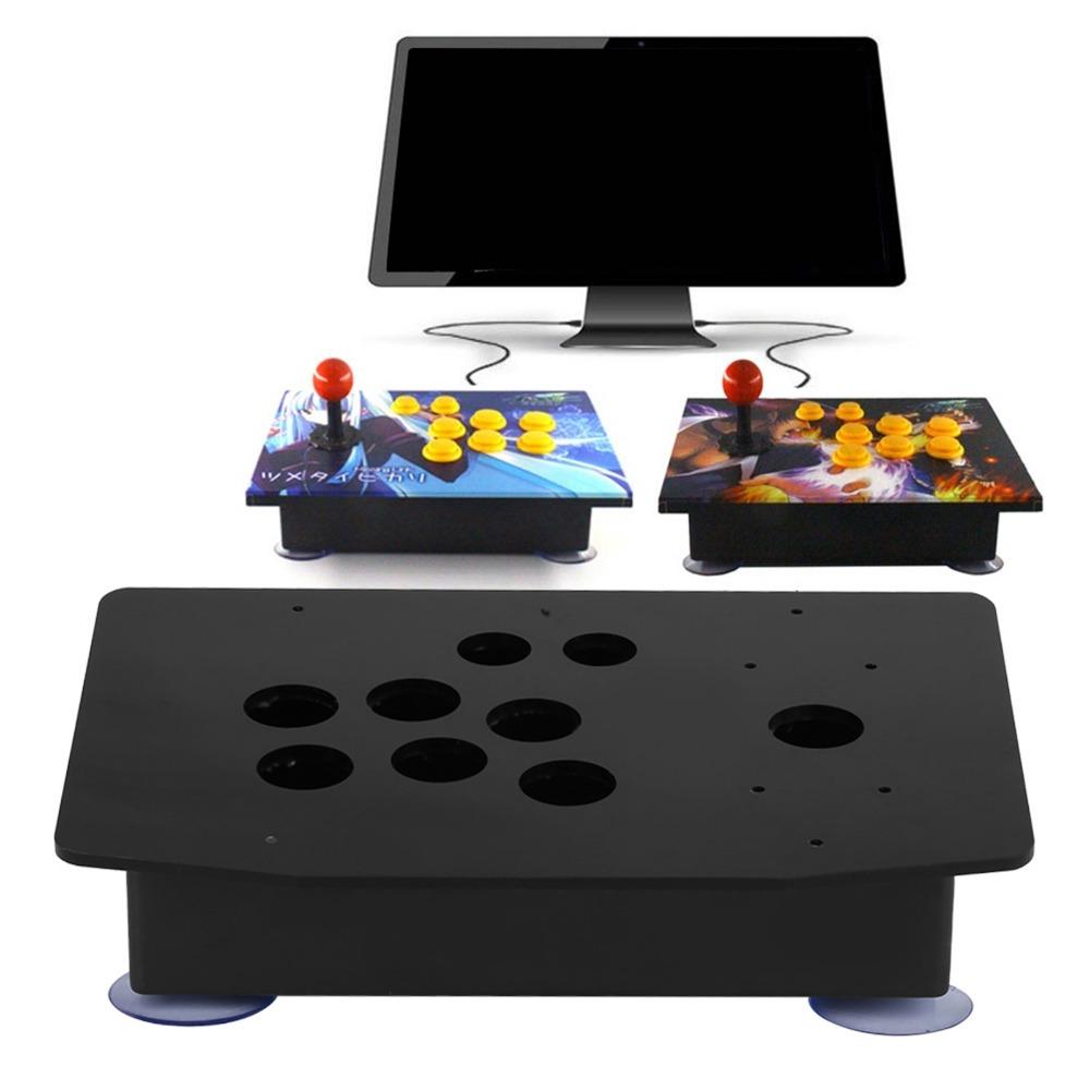 18pcs Acrylic DIY Arcade Controller Case 8-Hole Arcade Cabinet Case Panel Case For Arcade Game