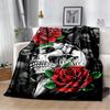 D Printed Skull Series Throw Blanket  Perfect for Sofa Bed Travel or as a Birthday Gift for Kids