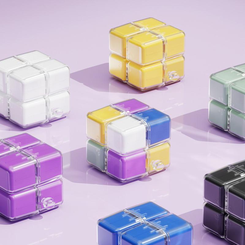 Коробка для таблеток Magic Cube со шнурком Портативная коробка для таблеток Коробка для упаковки лекарств Подходит для кармана Путешествия Коробка для хранения витаминов