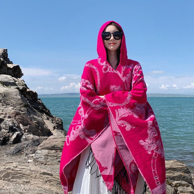 Retro Ethnic Style Large Comfortable Travel Shawl