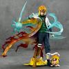 Статуэтка Naruto Minato Namikaze «Желтая Вспышка» из серии GEM, 26 см, Световая фигурка с двумя вариантами головы, Коллекционный дисплей из аниме