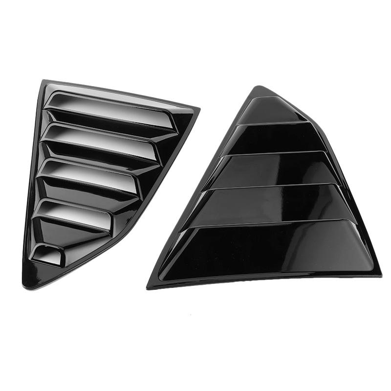 Car Decoration Sticker Glossy Black Car Window Louvers Side Air Vent Cover Fit for 2016‑ Window Side Vent