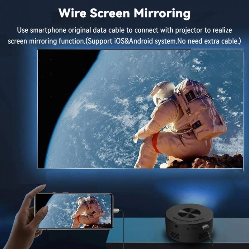 Yt200 Mini Projector Portable Led Video Home Theater Auto Focus Mobile Cinema Same Screen Hd Smart Projector For Iphone Android