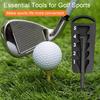 Регулируемый инструмент для установки высоты гольф-ти, прецизионный установщик высоты ти для стабильных свингов, многофункциональный держатель для ти для гольф-сумки