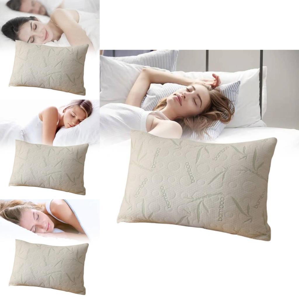 Memory Foam Hotel Pillow With Breathable Silk Knit Fabric For Restful Sleep